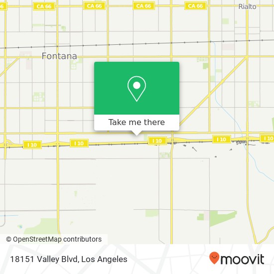 18151 Valley Blvd map