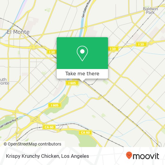 Mapa de Krispy Krunchy Chicken