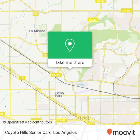 Coyote Hills Senior Care map