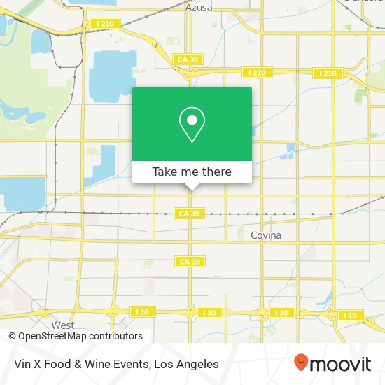 Vin X Food & Wine Events map