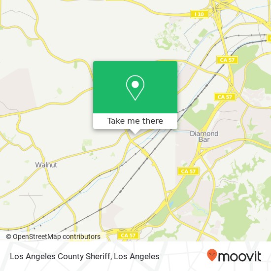 Mapa de Los Angeles County Sheriff