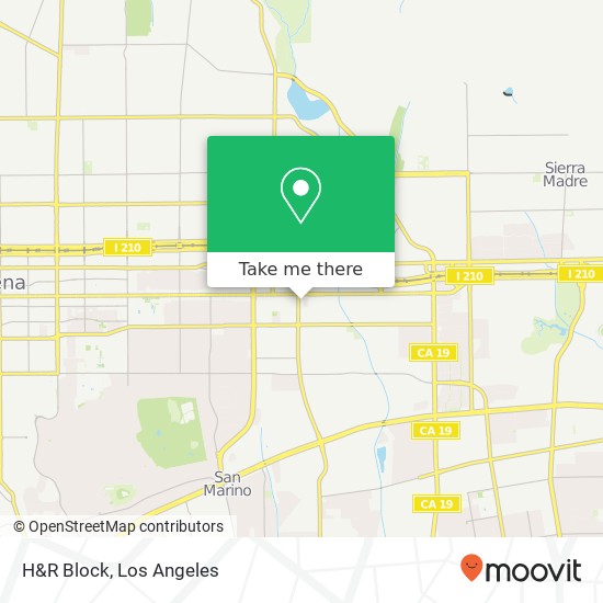 H&R Block map