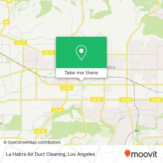 La Habra Air Duct Cleaning map