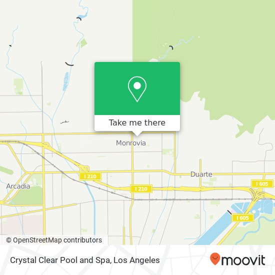 Crystal Clear Pool and Spa map