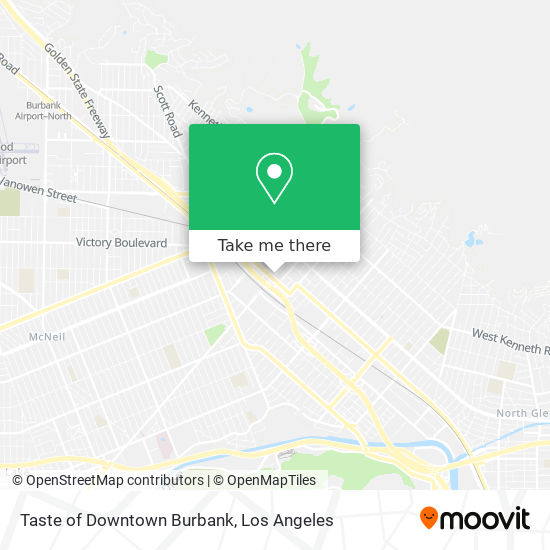Taste of Downtown Burbank map