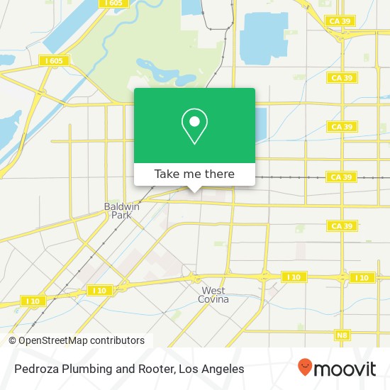 Mapa de Pedroza Plumbing and Rooter