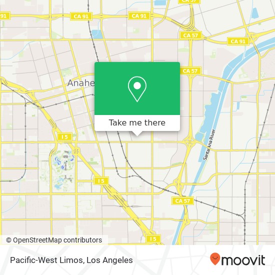 Pacific-West Limos map