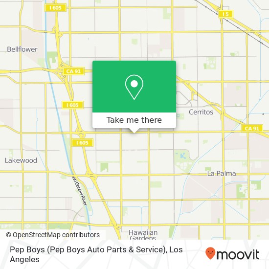 Pep Boys (Pep Boys Auto Parts & Service) map
