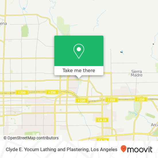 Clyde E. Yocum Lathing and Plastering map