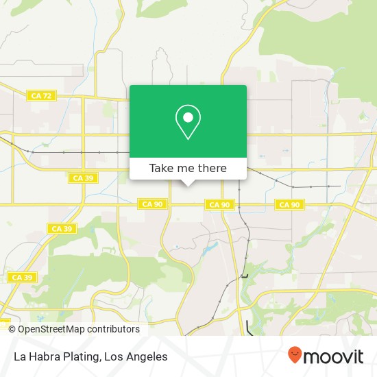 La Habra Plating map