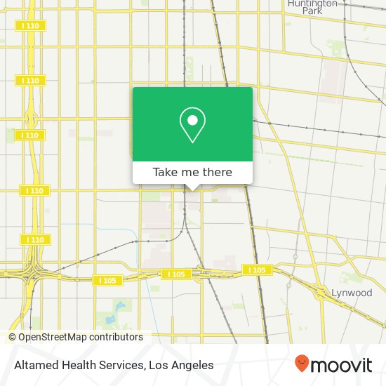 Mapa de Altamed Health Services