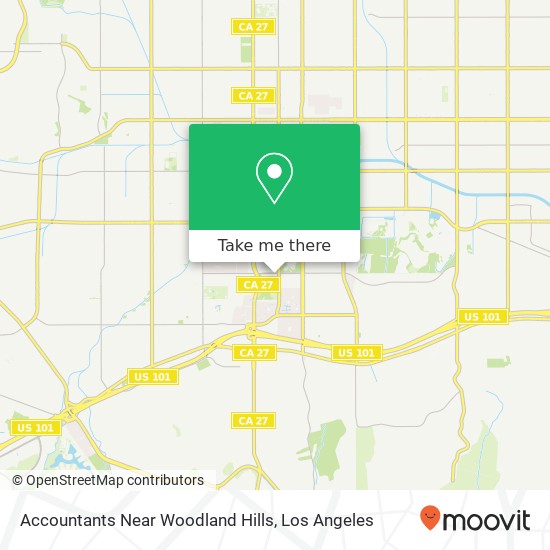 Accountants Near Woodland Hills map