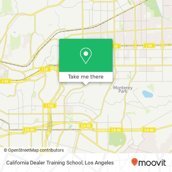 California Dealer Training School map