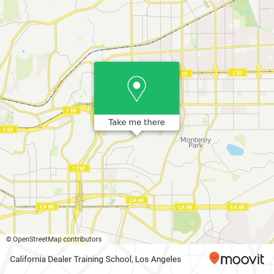 Mapa de California Dealer Training School