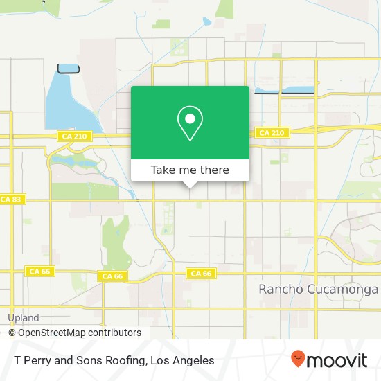 T Perry and Sons Roofing map