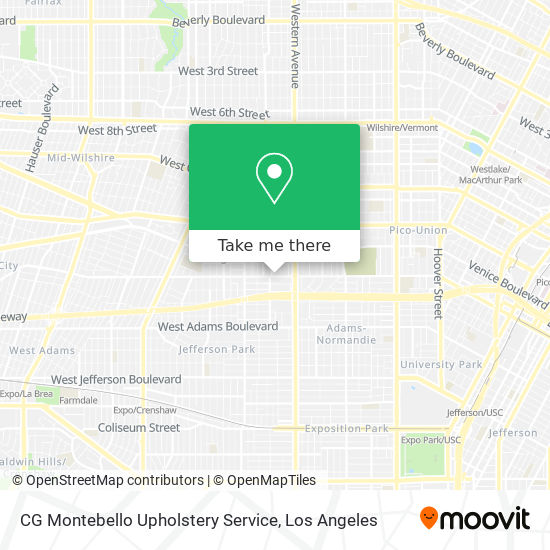 Mapa de CG Montebello Upholstery Service