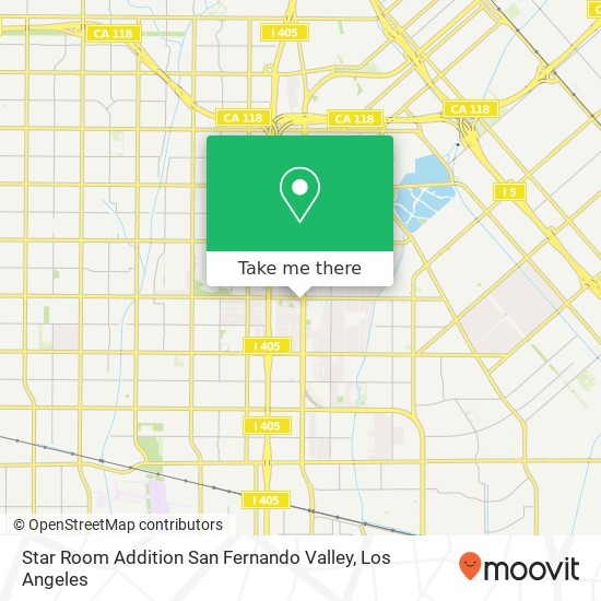 Mapa de Star Room Addition San Fernando Valley