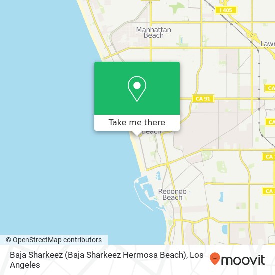 Baja Sharkeez (Baja Sharkeez Hermosa Beach) map