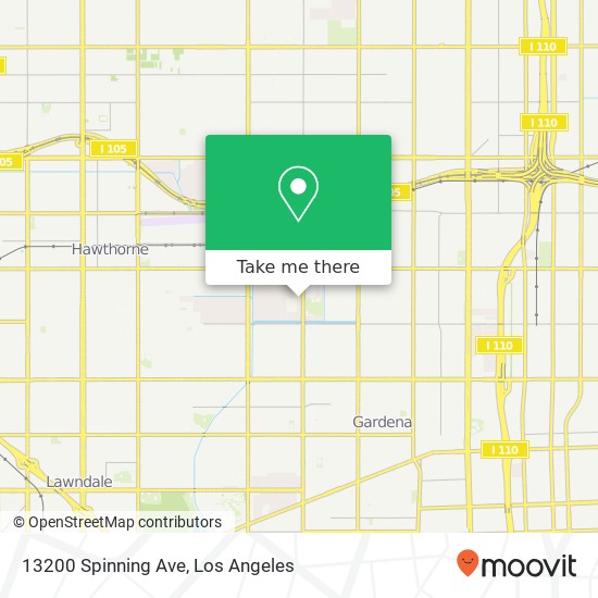 13200 Spinning Ave map