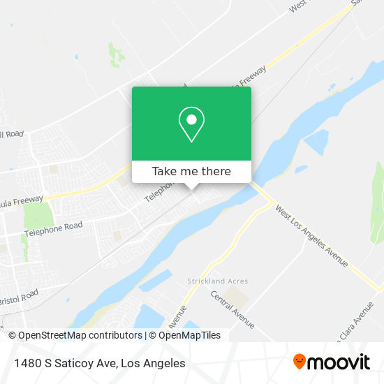 1480 S Saticoy Ave map