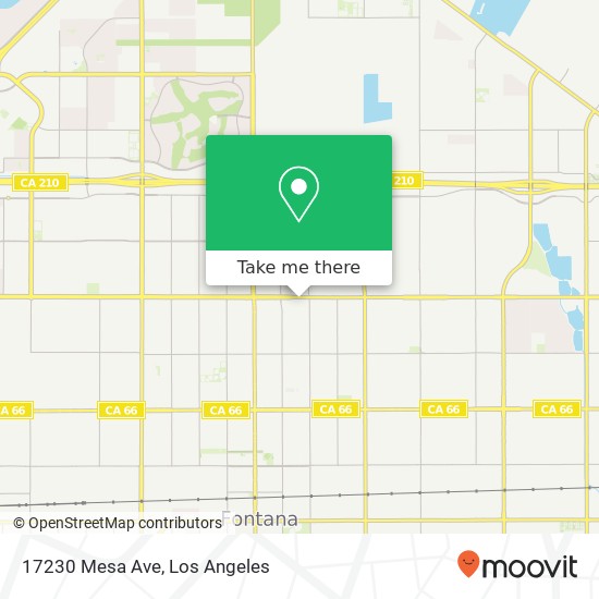 Mapa de 17230 Mesa Ave