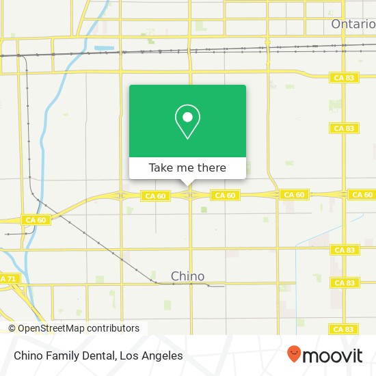 Chino Family Dental map