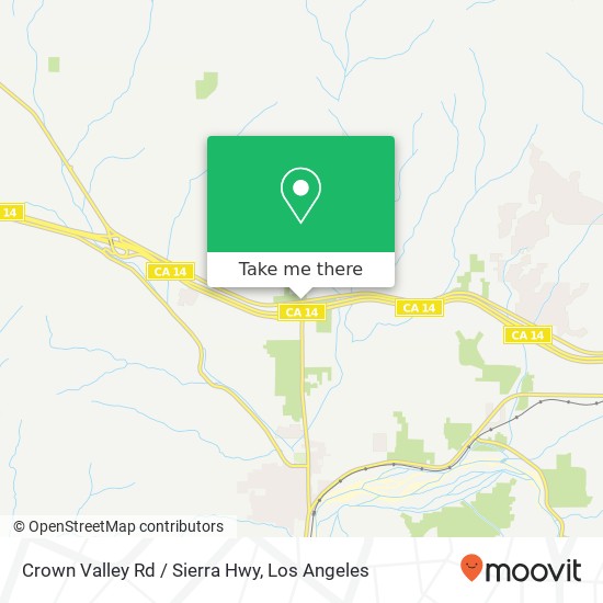 Crown Valley Rd / Sierra Hwy map
