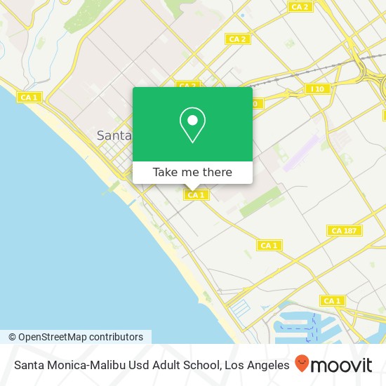 Santa Monica-Malibu Usd Adult School map