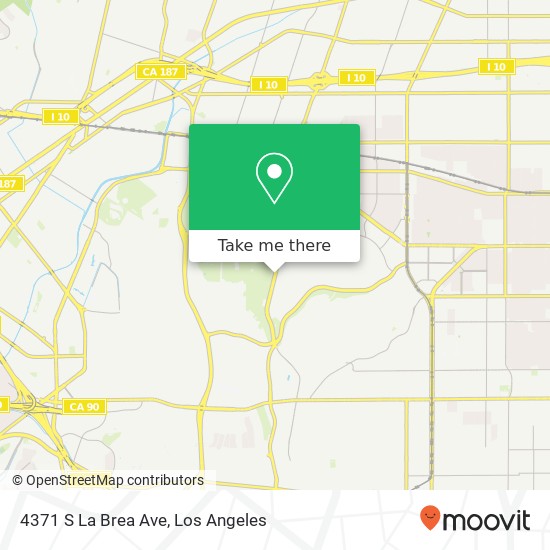 4371 S La Brea Ave map