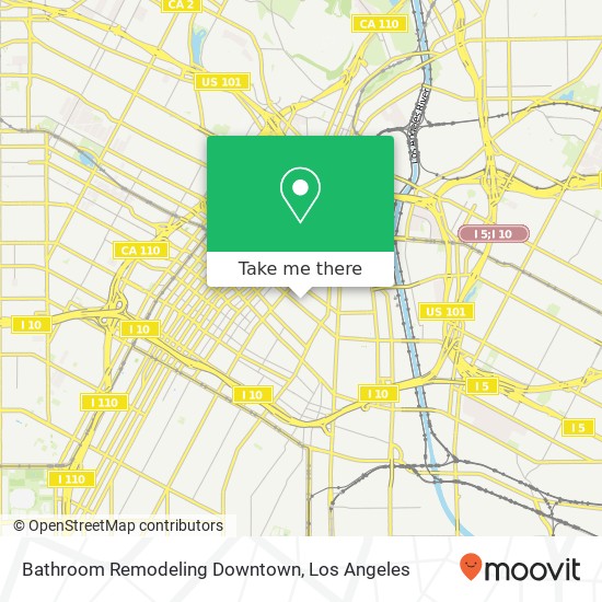 Bathroom Remodeling Downtown map