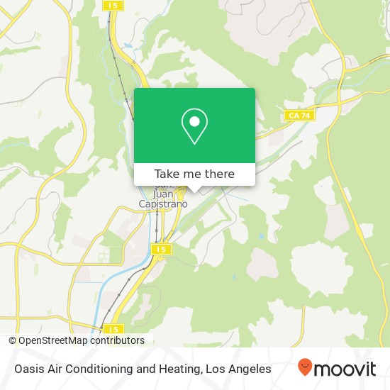 Oasis Air Conditioning and Heating map