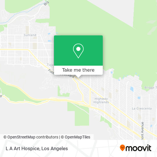 L A Art Hospice map