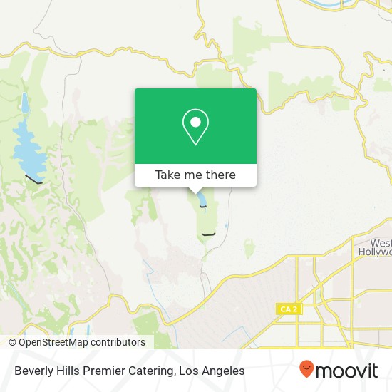 Beverly Hills Premier Catering map