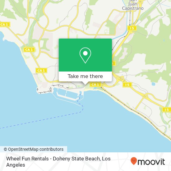 Mapa de Wheel Fun Rentals - Doheny State Beach