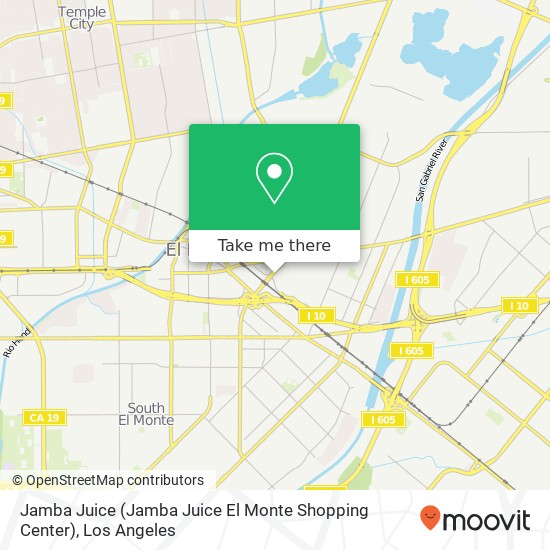 Mapa de Jamba Juice (Jamba Juice El Monte Shopping Center)