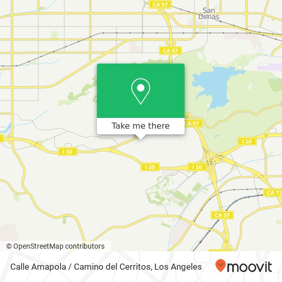 Mapa de Calle Amapola / Camino del Cerritos