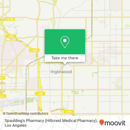 Mapa de Spaulding's Pharmacy (Hillcrest Medical Pharmacy)