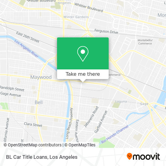 BL Car Title Loans map