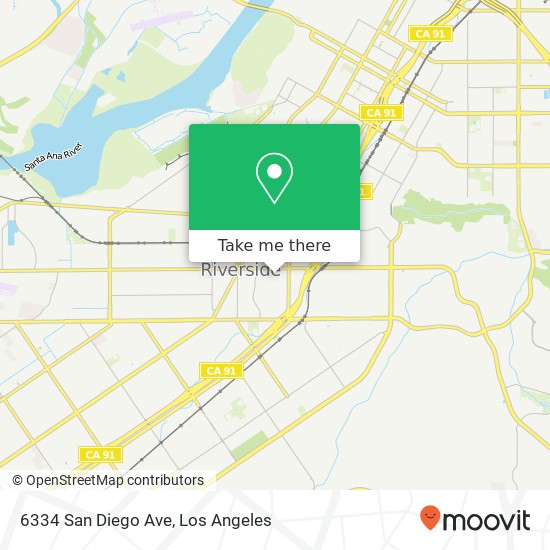Mapa de 6334 San Diego Ave