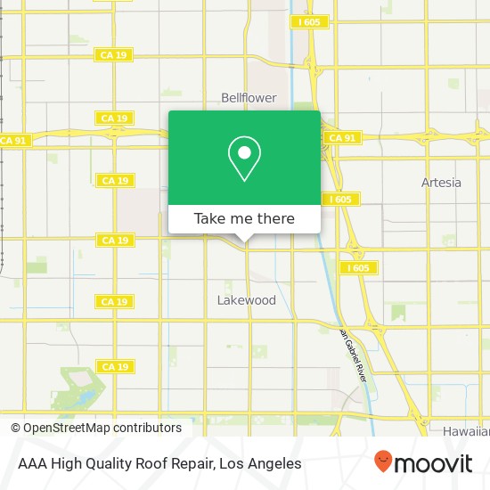 AAA High Quality Roof Repair map