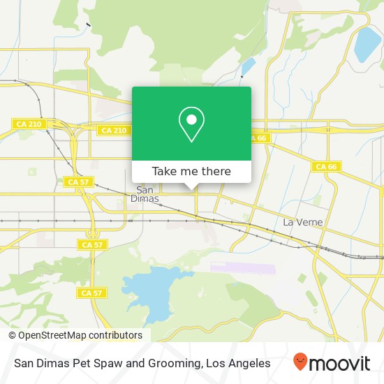 San Dimas Pet Spaw and Grooming map