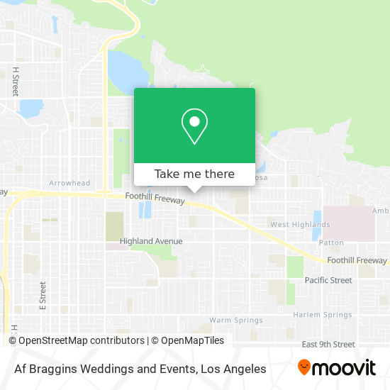 Mapa de Af Braggins Weddings and Events