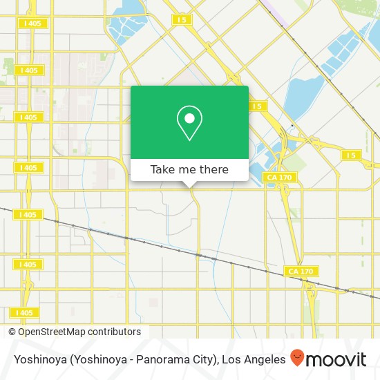 Mapa de Yoshinoya (Yoshinoya - Panorama City)