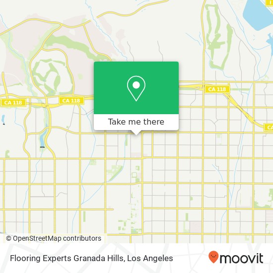 Mapa de Flooring Experts Granada Hills