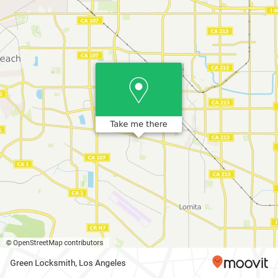 Green Locksmith map