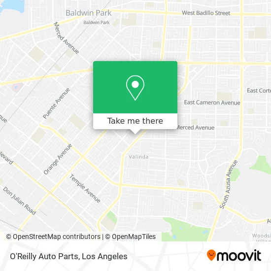 O'Reilly Auto Parts map