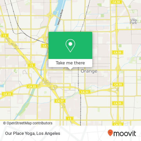 Our Place Yoga map