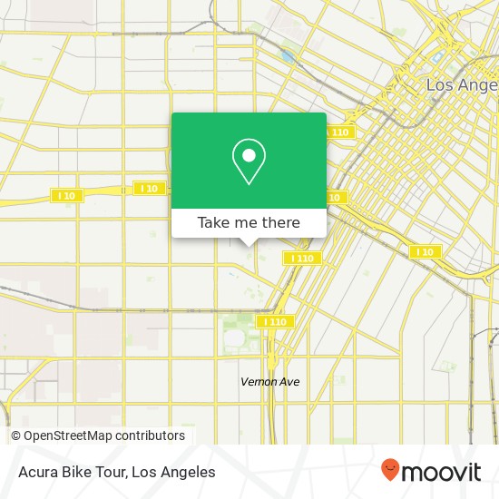 Acura Bike Tour map