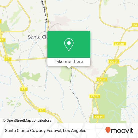 Mapa de Santa Clarita Cowboy Festival