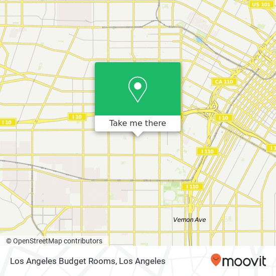 Los Angeles Budget Rooms map